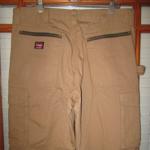Wrangler Workwear Carpenter Pants Men's 38 X 30 Canvas Double Knee WMWR1RH - Picture 4 of 7
